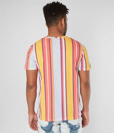 SUPER MASSIVE Vertical Striped T-Shirt BACK
