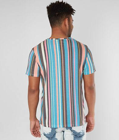 SUPER MASSIVE Vertical Striped T-Shirt BACK
