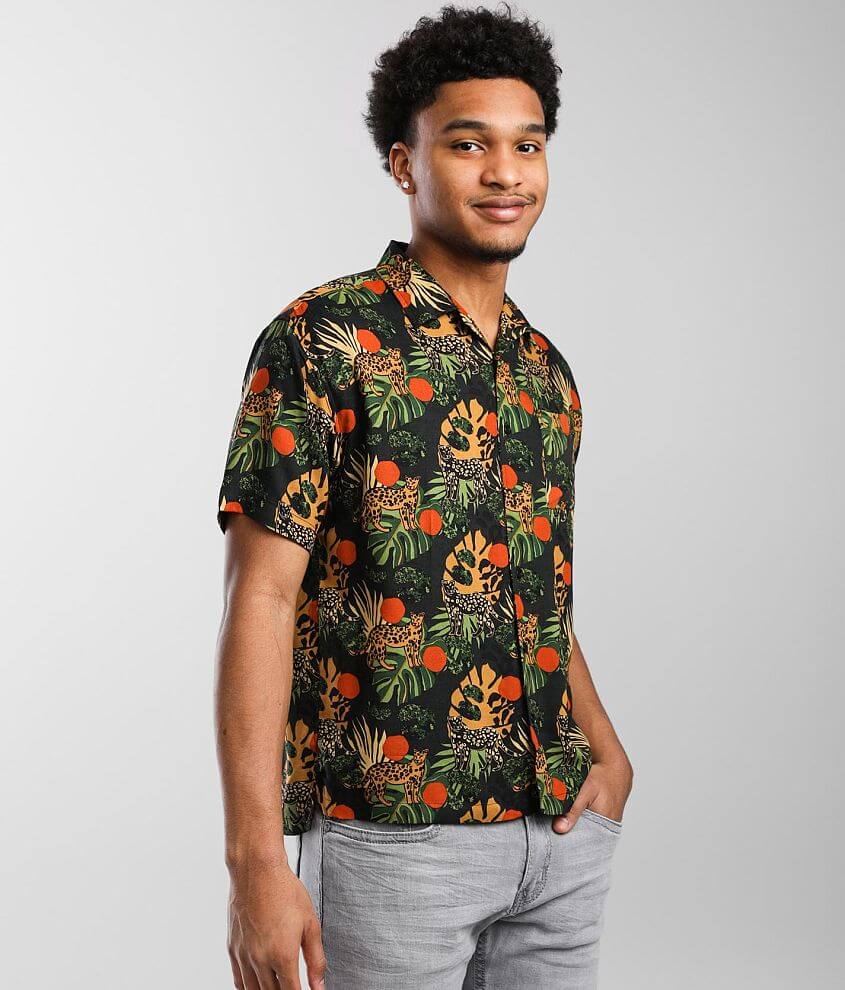 mens jungle print shirt