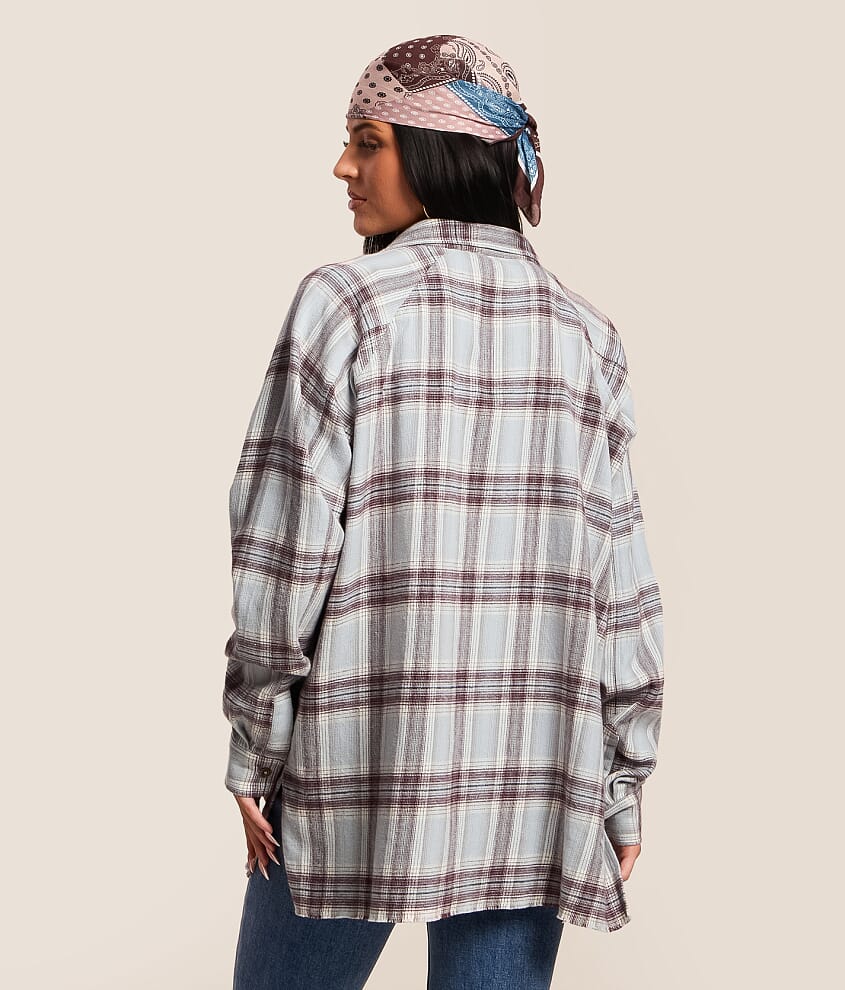 Plaid Boyfriend Shirt - thumbnail 3