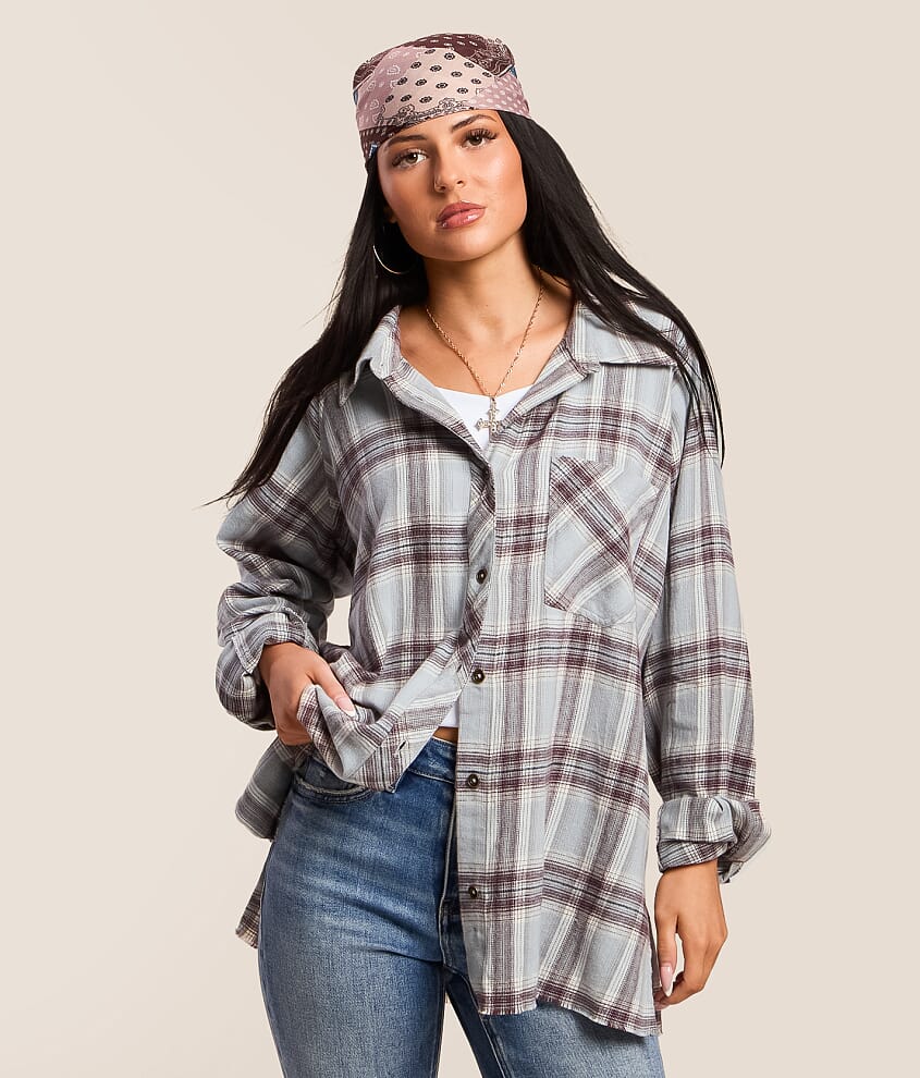 Plaid Boyfriend Shirt - thumbnail 2