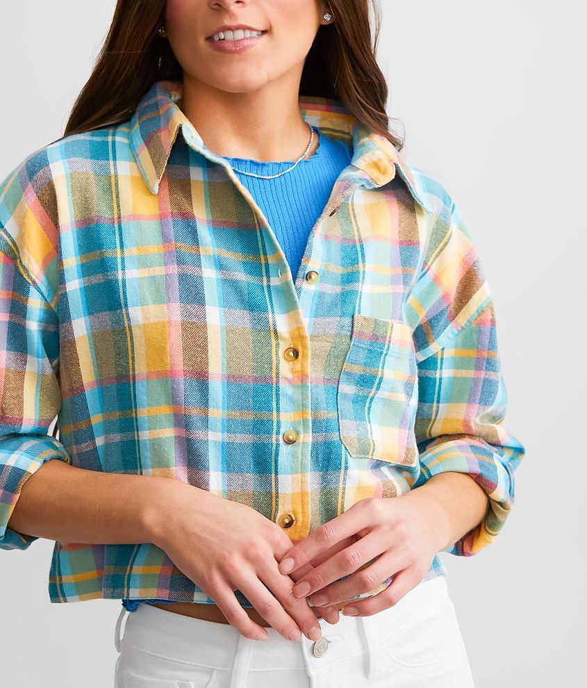 Plaid Cropped Shirt