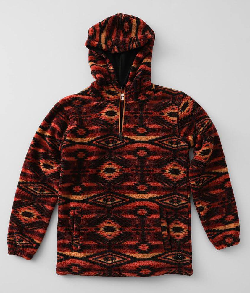 Boys - Departwest Aztec Polar Fleece Hoodie front view