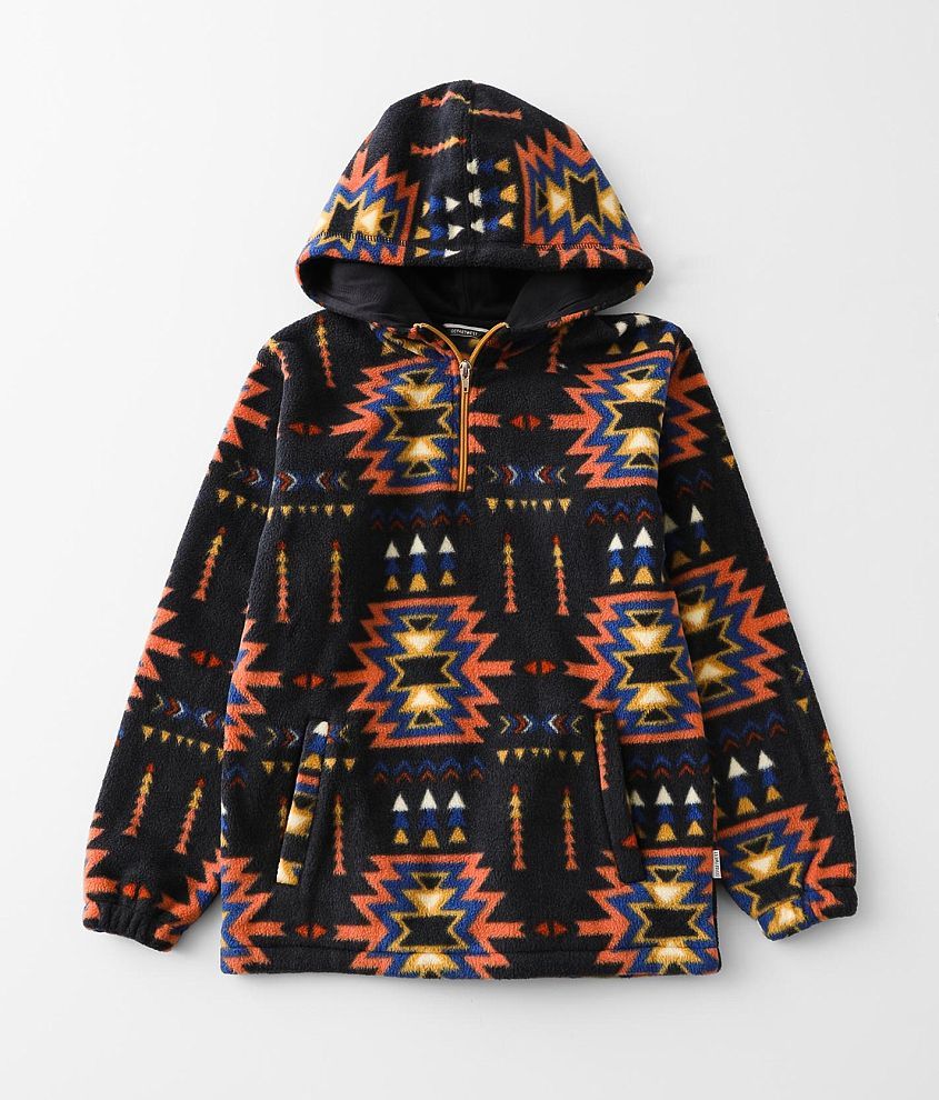 Boys - Departwest Aztec Polar Fleece Hoodie - Boy's Sweatshirts in Dark ...