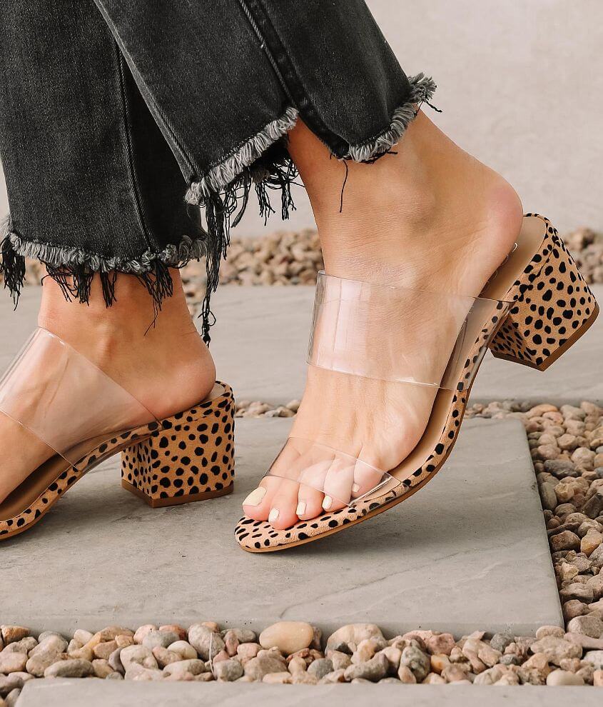 City classified leopard outlet wedges