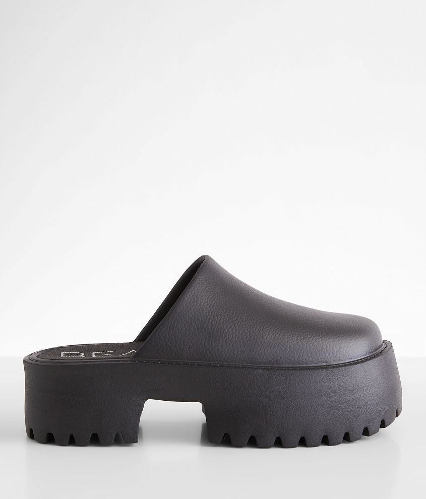 Black chunky online mules