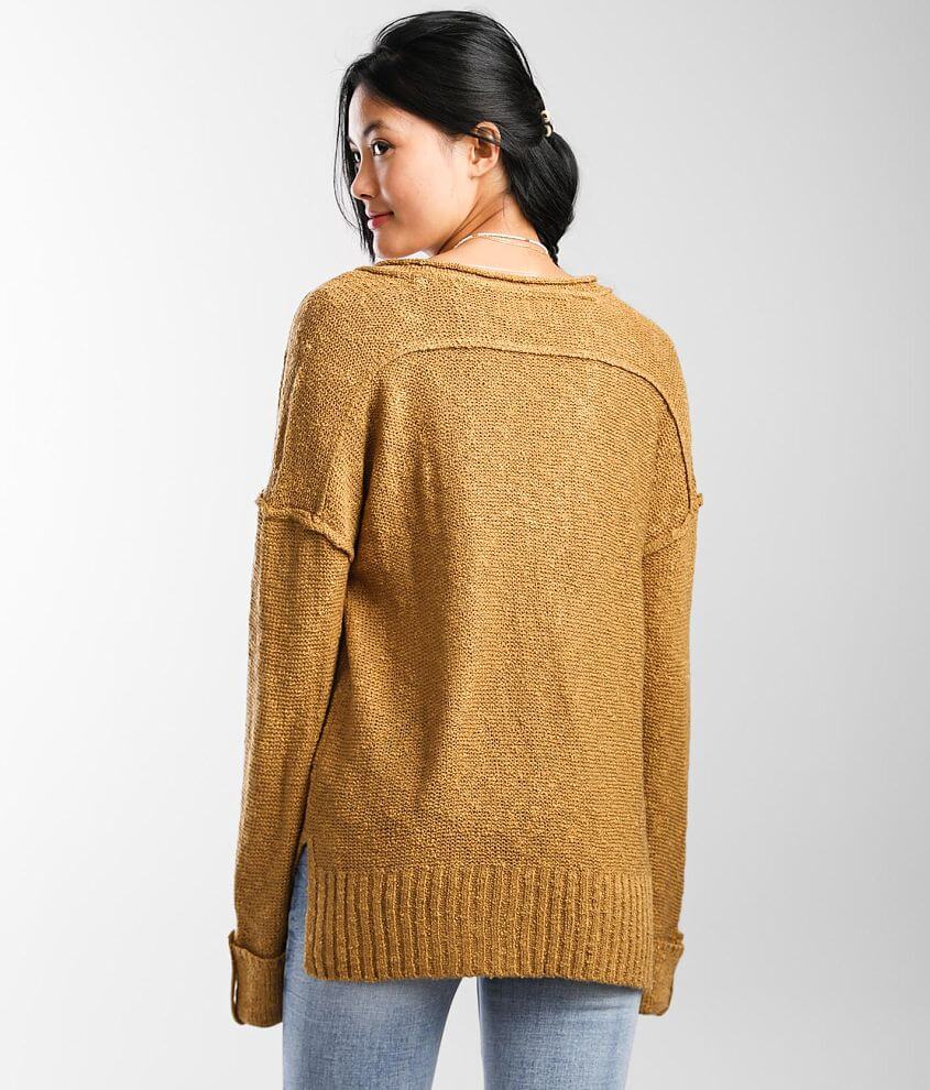 Henley Pullover Sweater