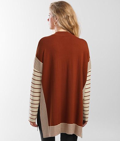 Daytrip Mock Neck Tunic Sweater BACK