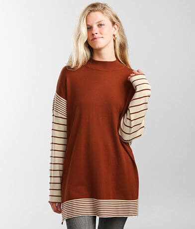 Daytrip Mock Neck Tunic Sweater FULL_RIGHT_SIDE