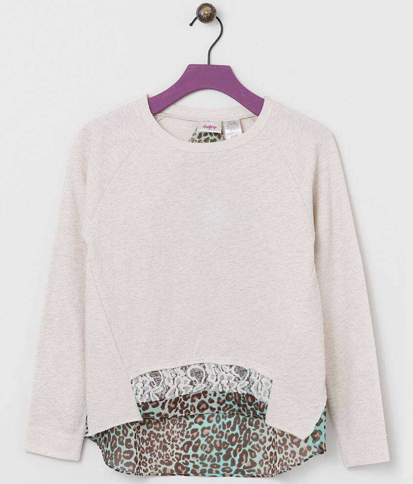 Girls - Daytrip Raw Edge Sweatshirt front view