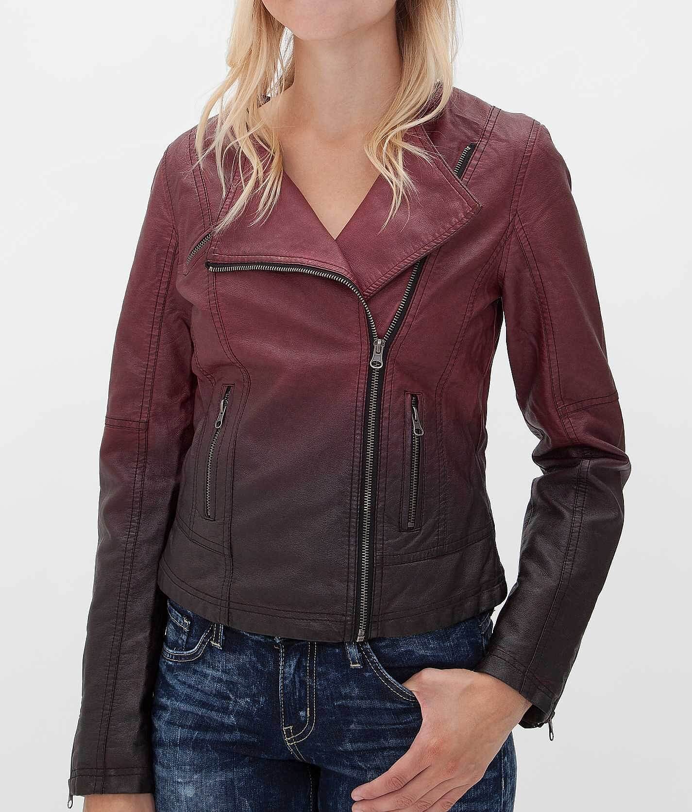 ombre moto jacket