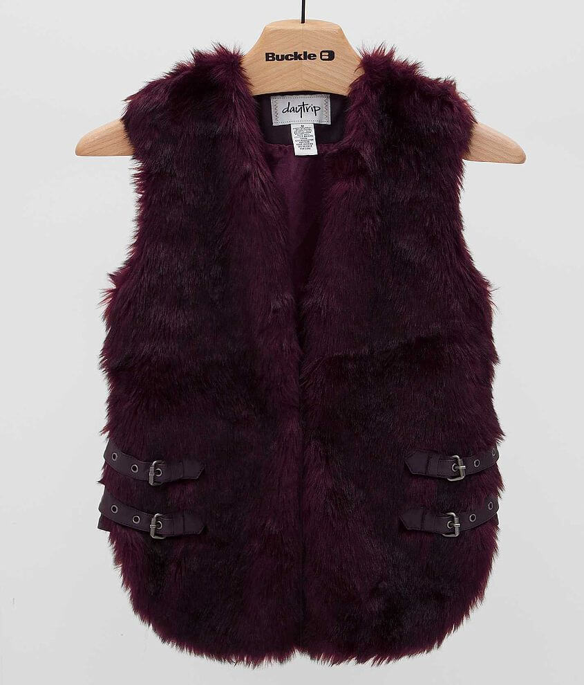 Daytrip Faux Fur Vest front view