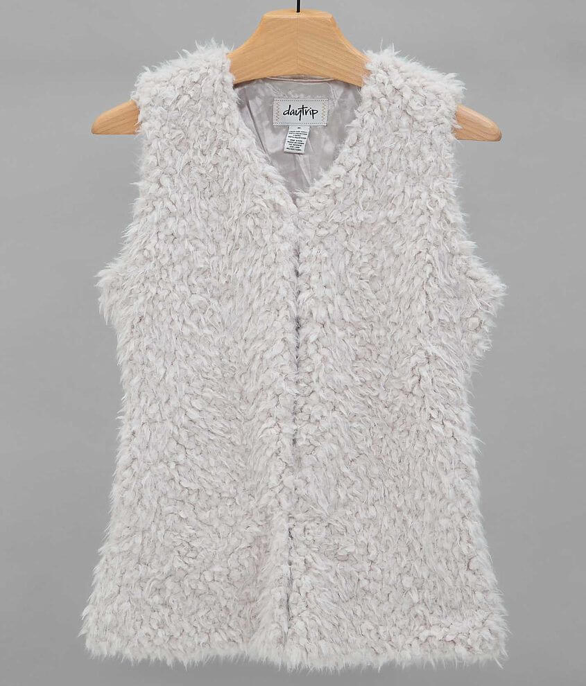 Daytrip Faux Fur Vest front view