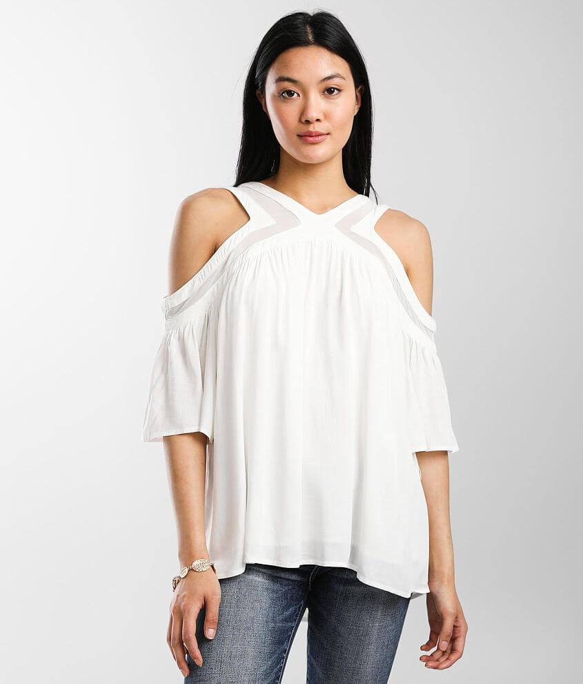 Keyhole cold shoulder online top