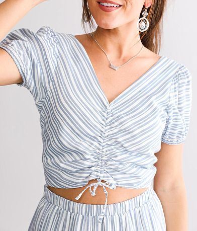 Daytrip Striped Cinch Tie Top MISC_DETAIL_1