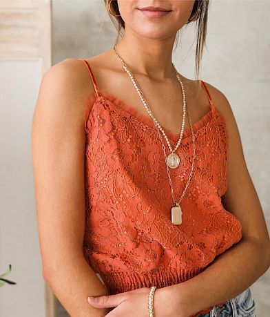 Willow &amp; Root Lace Smocked Tank Top misc detail 1 view