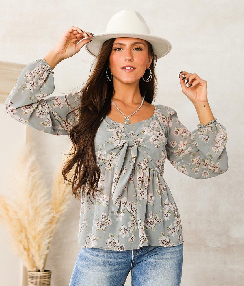 Floral Chiffon Top