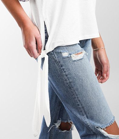 Daytrip Textured Tie Top MISC_DETAIL_1