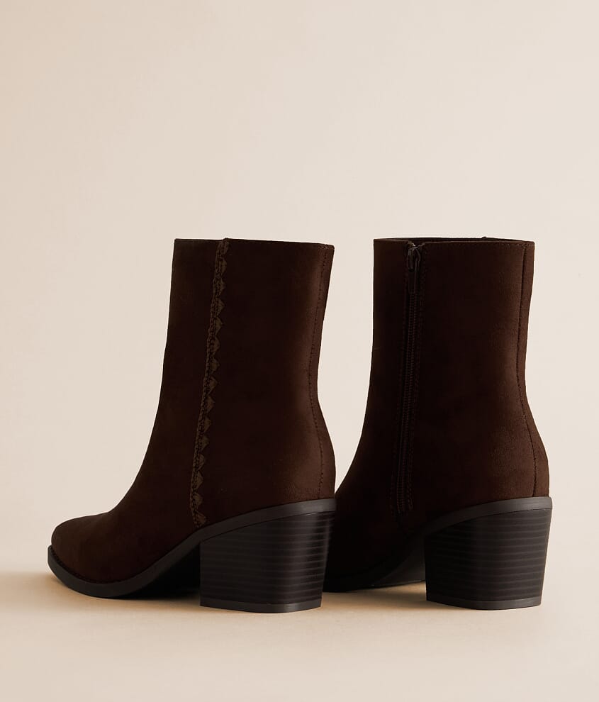 Samda Whip Stitch Heeled Ankle Boot