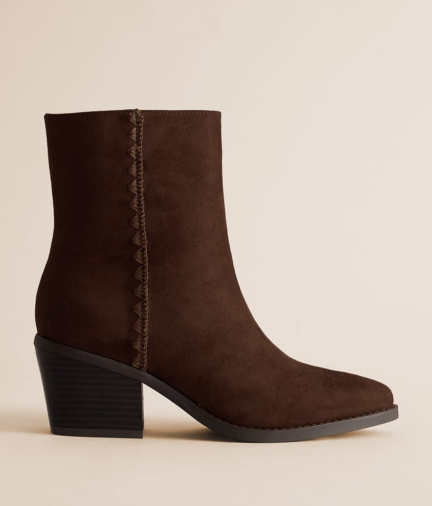 Samda Whip Stitch Heeled Ankle Boot