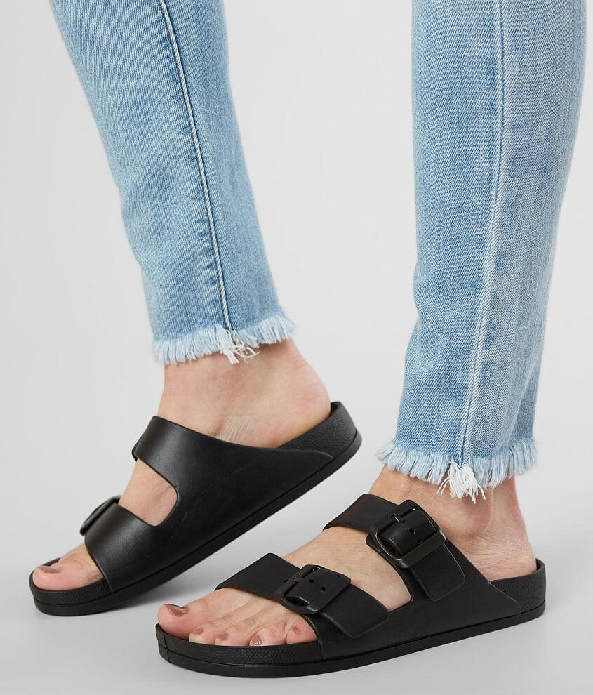 Mia Jasmine Double Strap Sandal Women s Shoes in Black Buckle