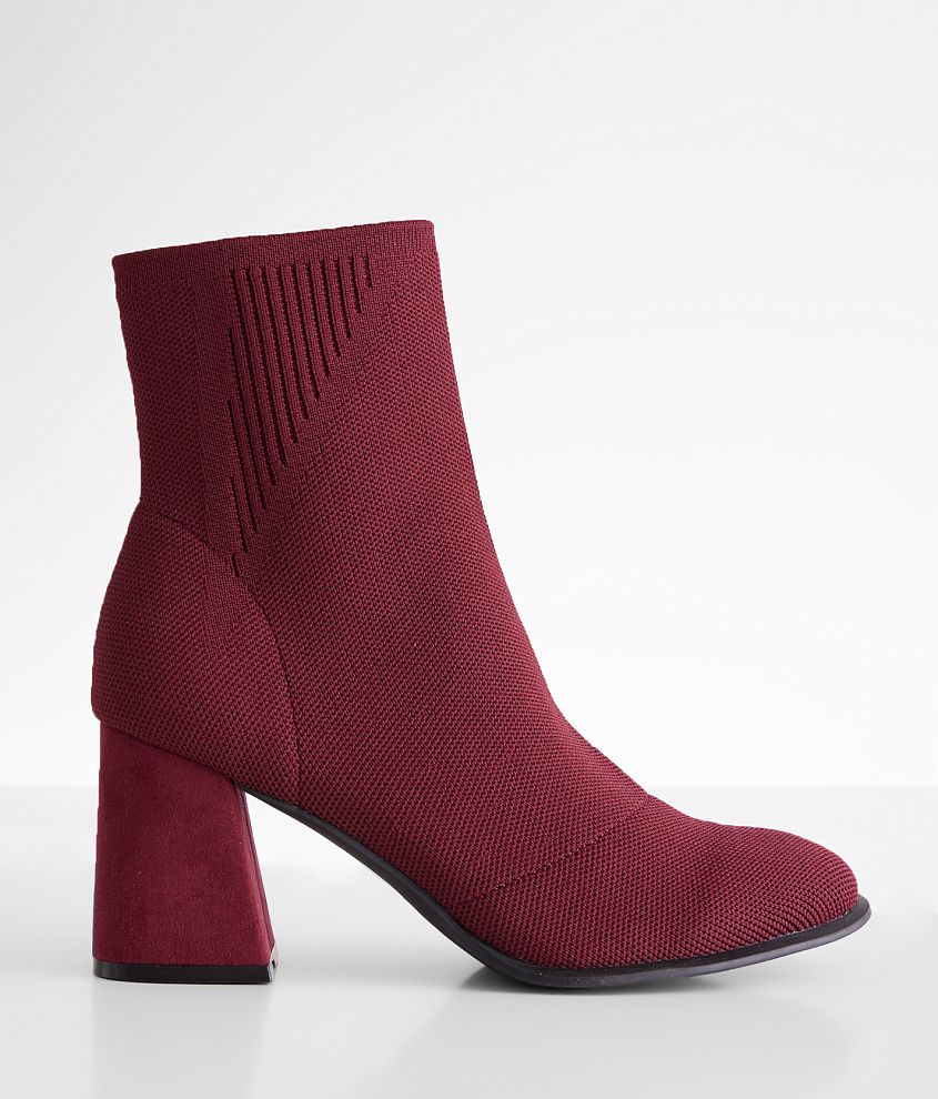 Burgundy hot sale sock boots