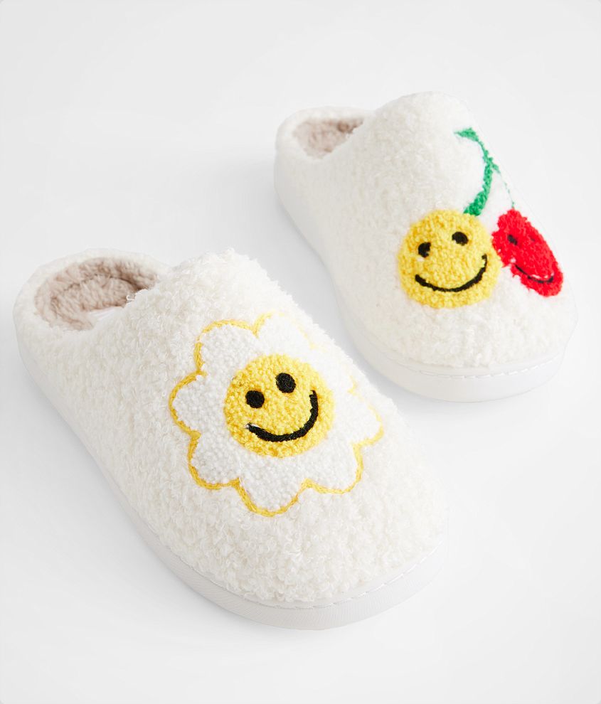 Mia Cozi Smiley Flower & Cherries Slipper