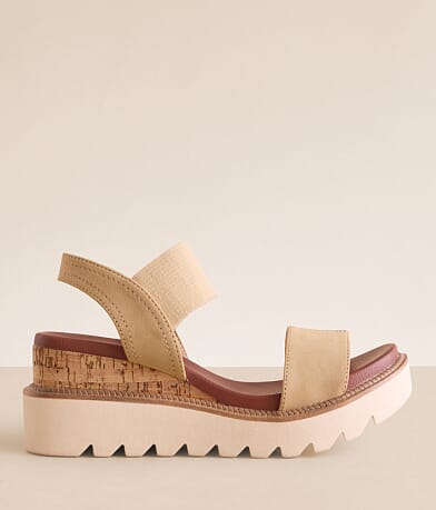 Mia Olany Wedge Sandal front view