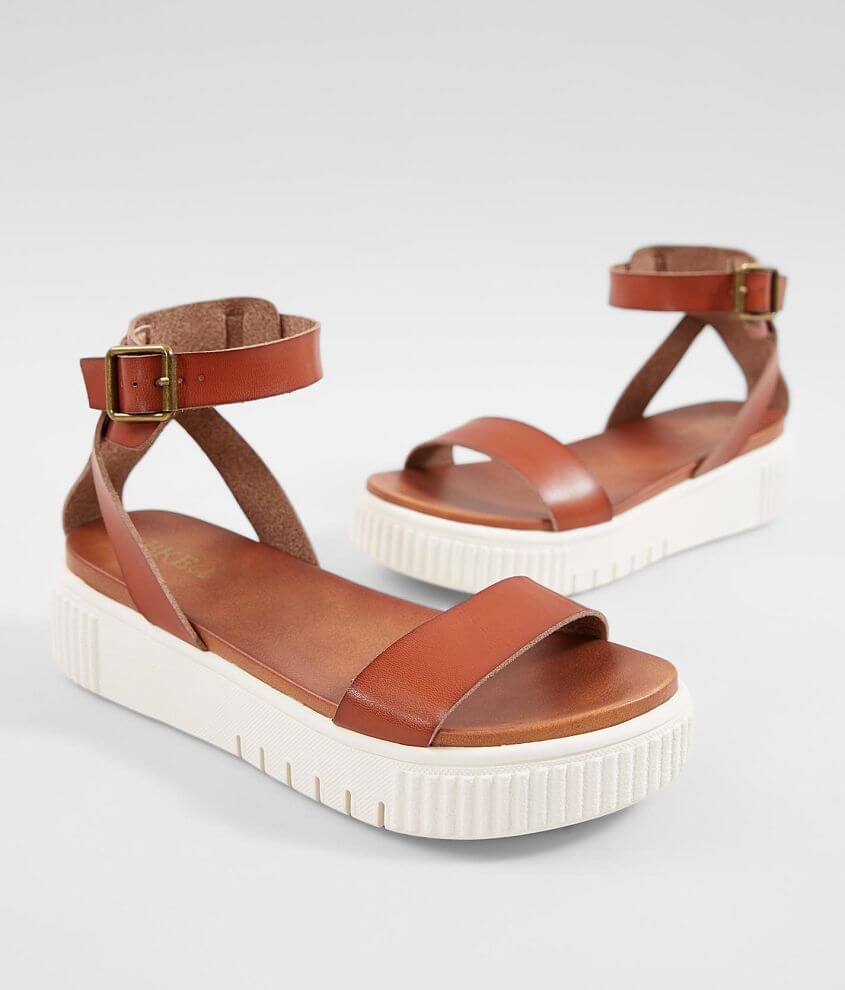 BKE sole Maryann Flatform Sandal - Women's Shoes in Cognac | Buckle