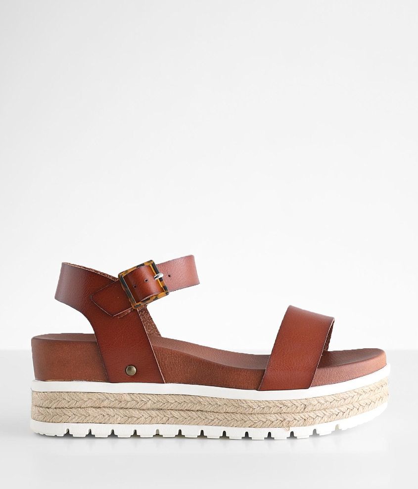 BKE Isadori Espadrille Flatform Sandal - Women's Shoes in Cognac | Buckle