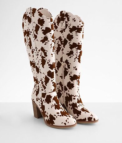 Mia Lorayne Cow Print Tall Boot MISC_DETAIL_1