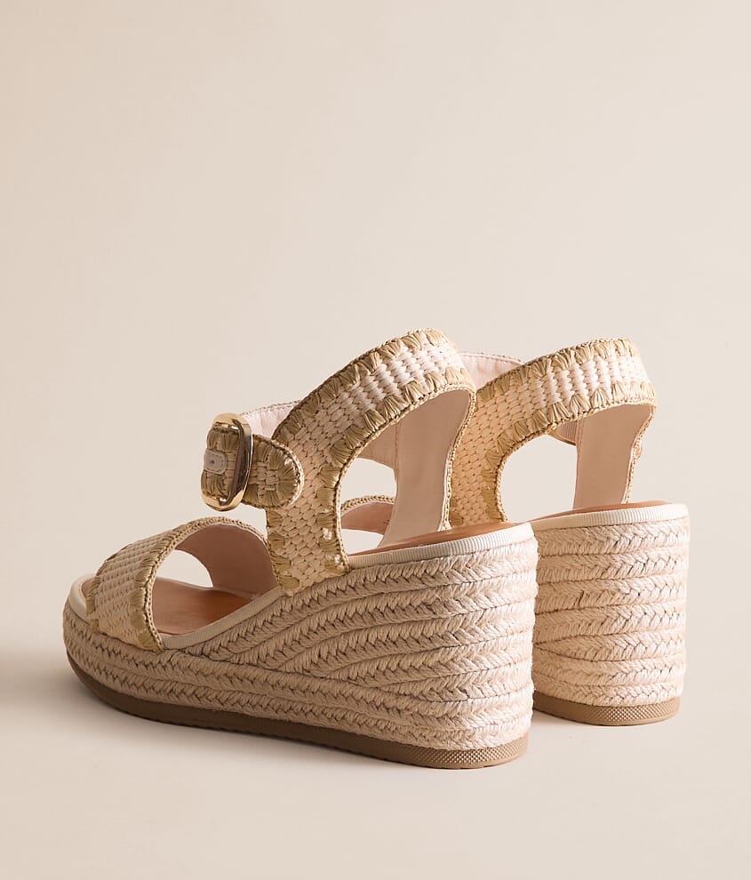Raffia Whipstitch Wedge Sandal