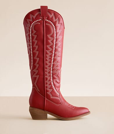 Mia Laraah Embroidered Western Boot front view