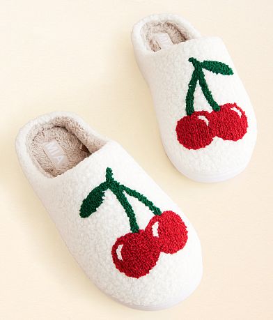 Mia Cozi Cherry Slipper front view