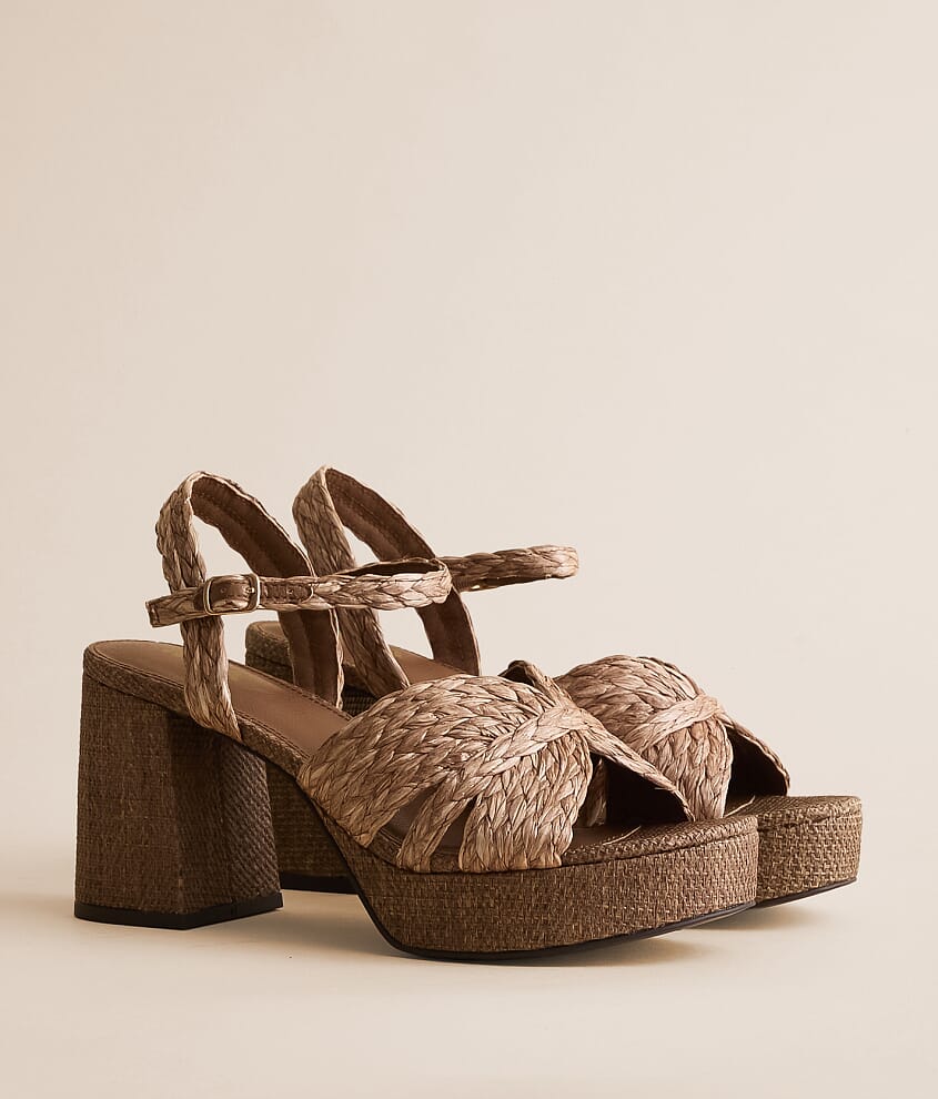 Romani Raffia Heeled Sandal - thumbnail 2