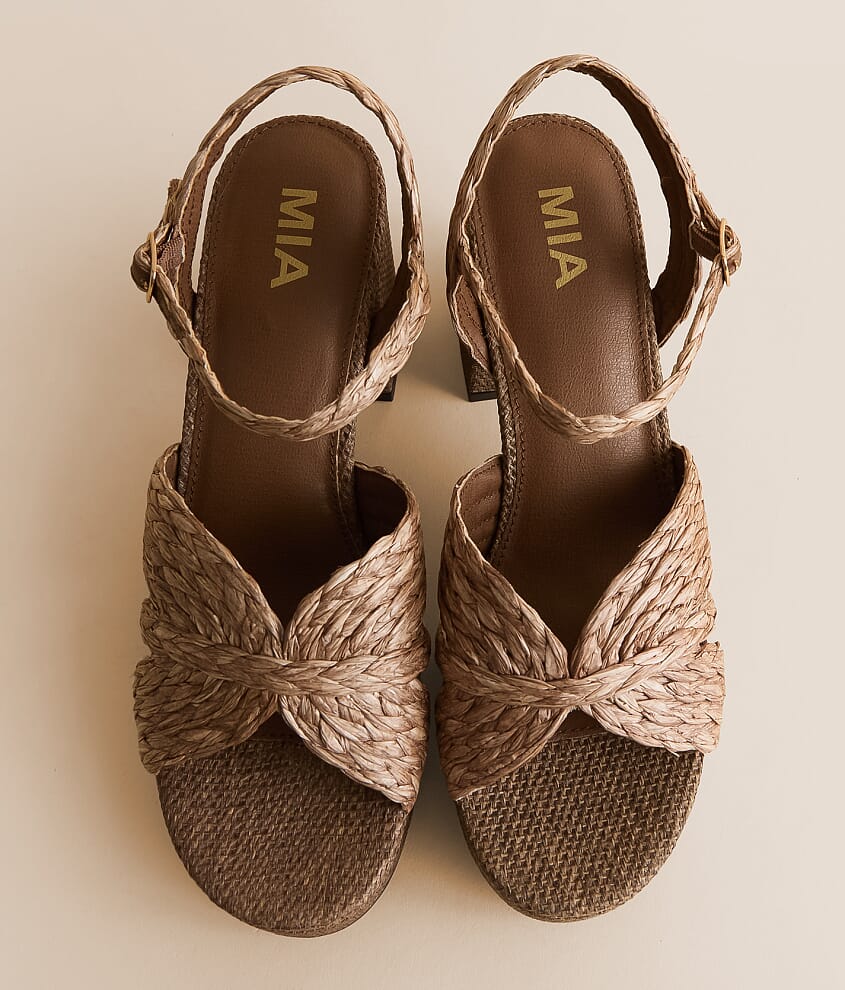Romani Raffia Heeled Sandal