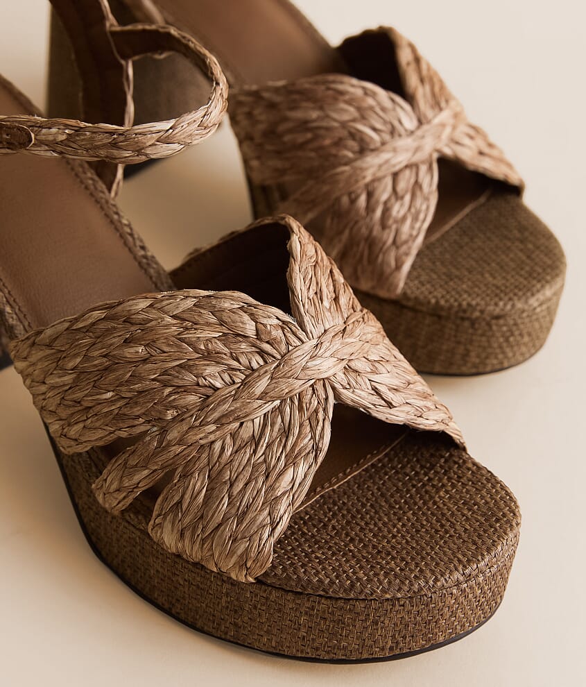 Romani Raffia Heeled Sandal - thumbnail 5
