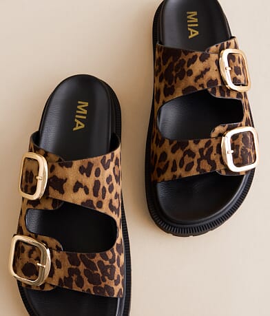 Mia Genn Leopard Print Sandal misc detail 4 view