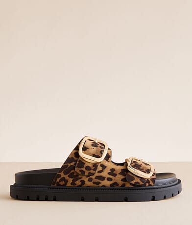 Mia Genn Leopard Print Sandal front view