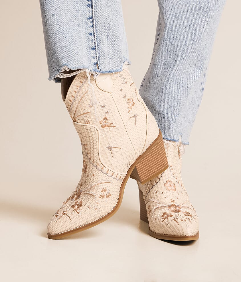 Bettsie Floral Raffia Anle Boot