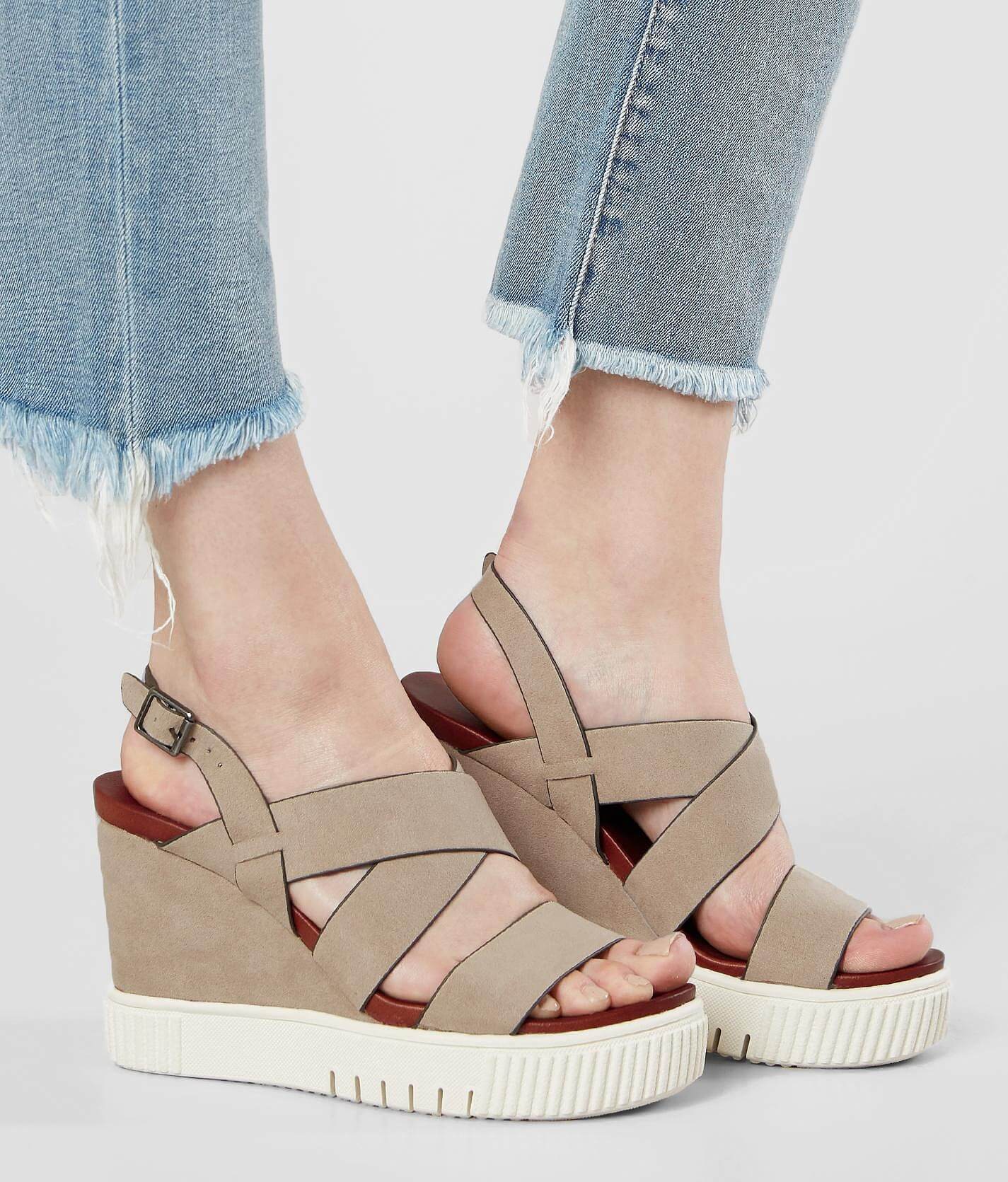 mia strappy wedge sandal