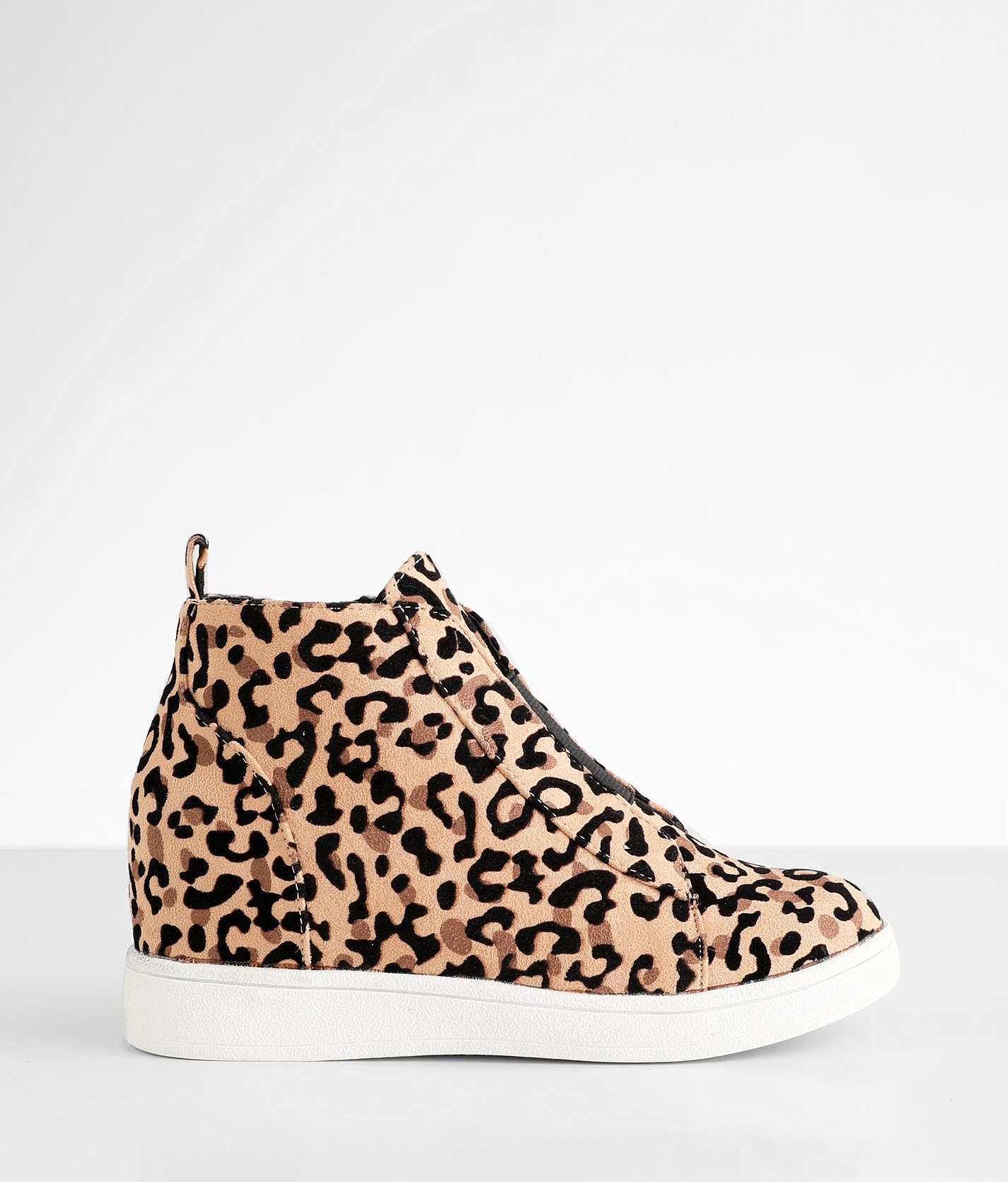 Cheetah print hot sale wedge sneakers