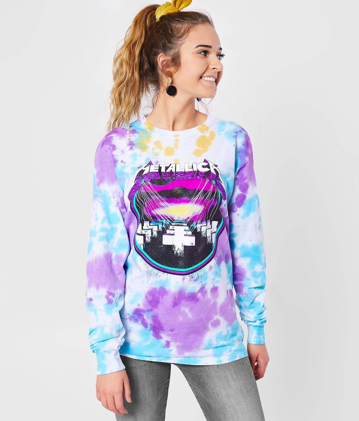 metallica tie dye t shirt