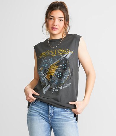 Merch Traffic Boston Third Stage Band Muscle Tank Top front view