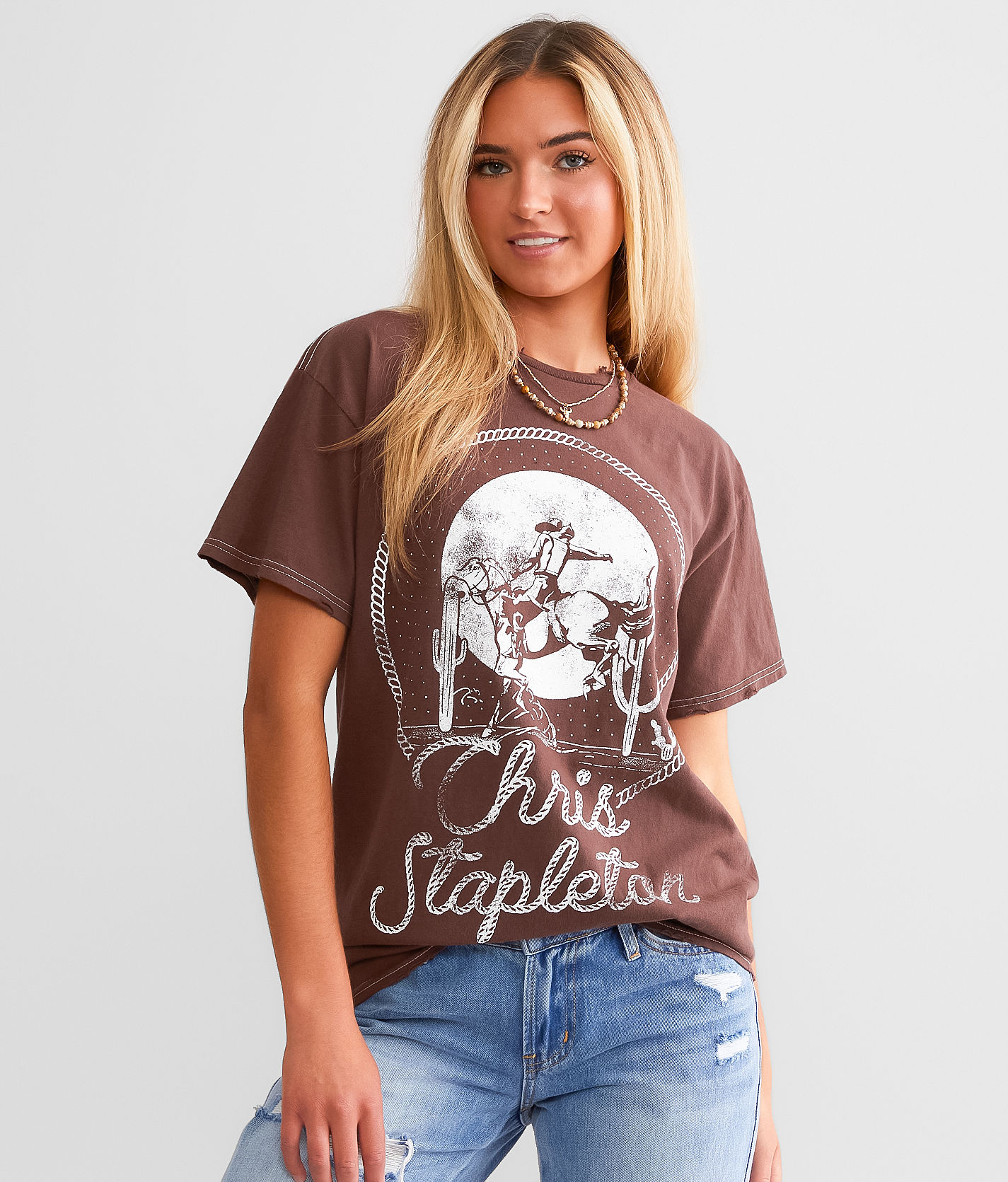 Merch Traffic Chris Stapleton Band T-Shirt - Women