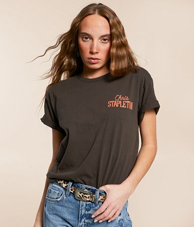 Merch Traffic Chris Stapleton Band T-Shirt front view