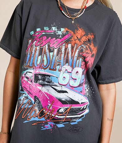 Merch Traffic Ford Mustang Oversized T-Shirt misc detail 1 view
