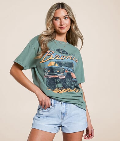 Merch Traffic Built Wild Ford Bronco T-Shirt front view