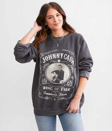 Merch Traffic Johnny Cash Tennessee Three Band Pullover front view