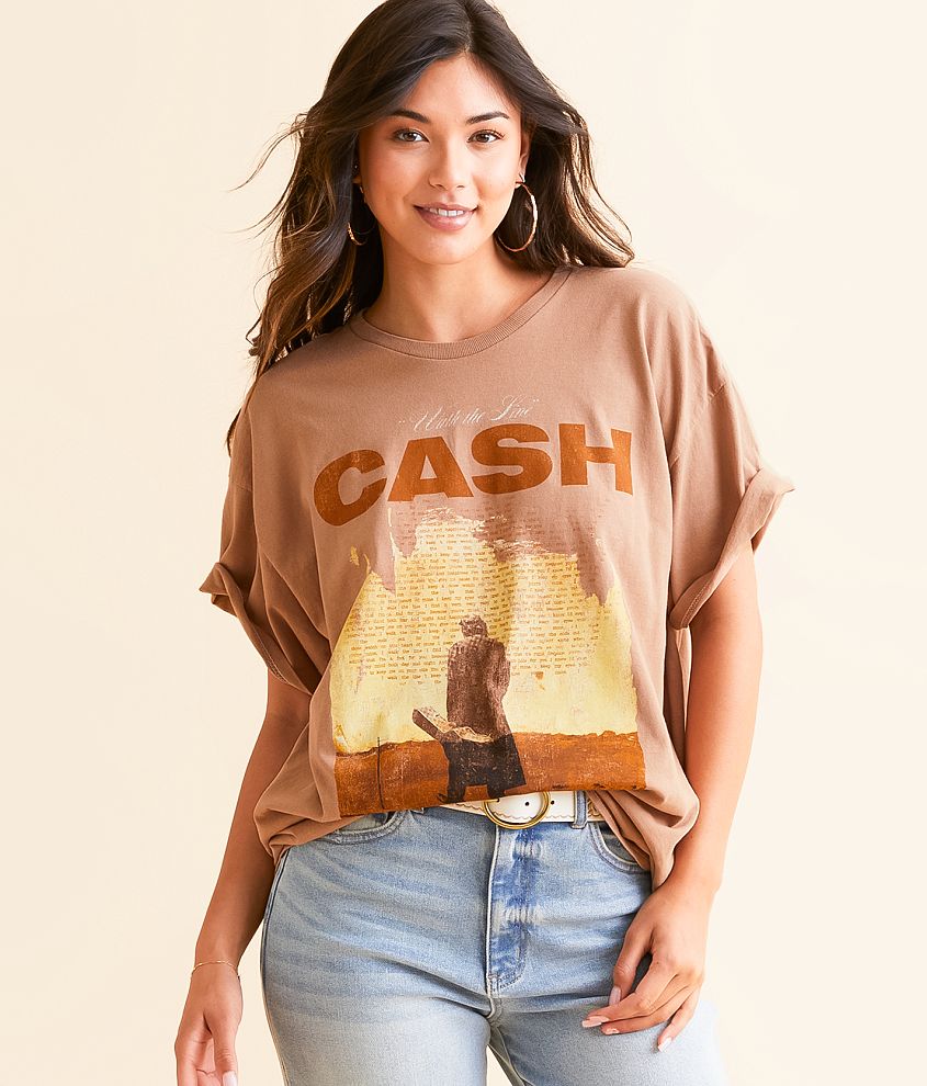 Merch Traffic Johnny Cash Oversized Band T-Shirt